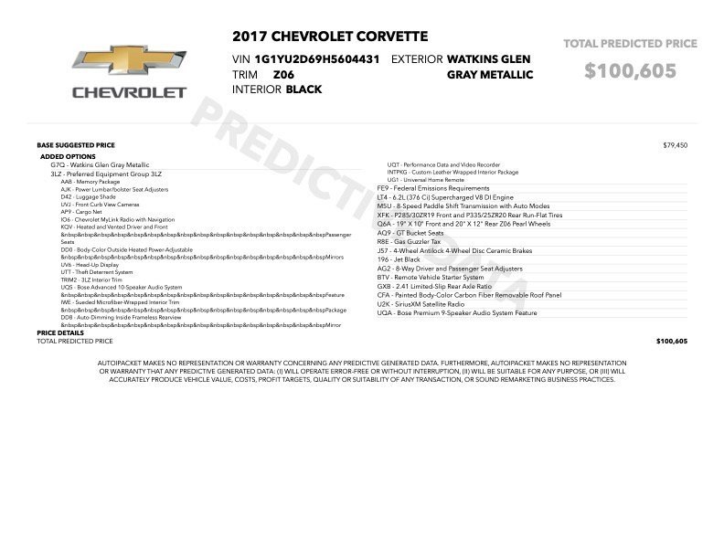 Used 2017 Chevrolet Corvette Z06 image 74