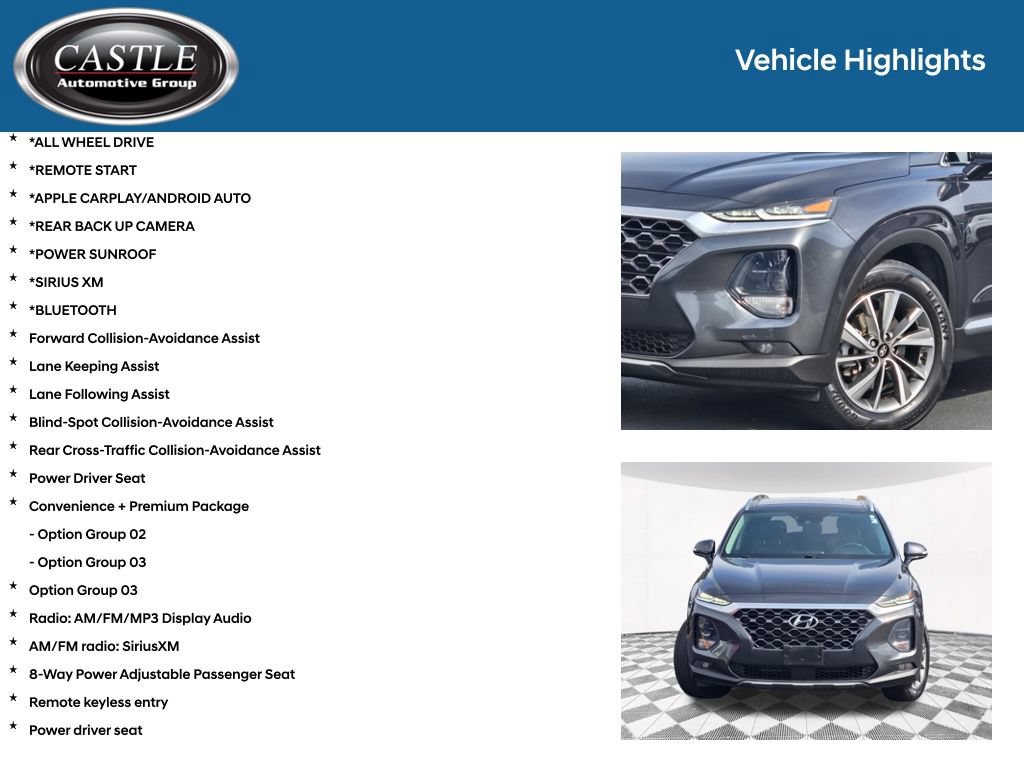 Used 2020 Hyundai Santa Fe SEL w/ Convenience + Premium Package AWD/4WD image 3