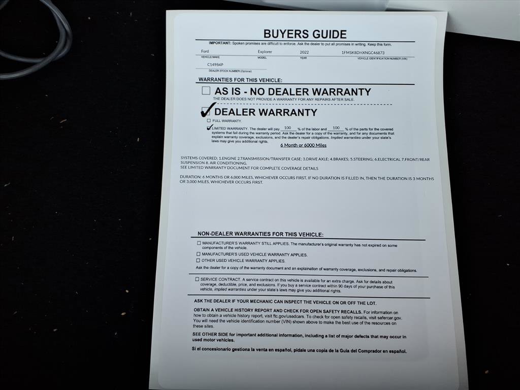 Used 2022 Ford Explorer XLT w/ Equipment Group 202A image 36