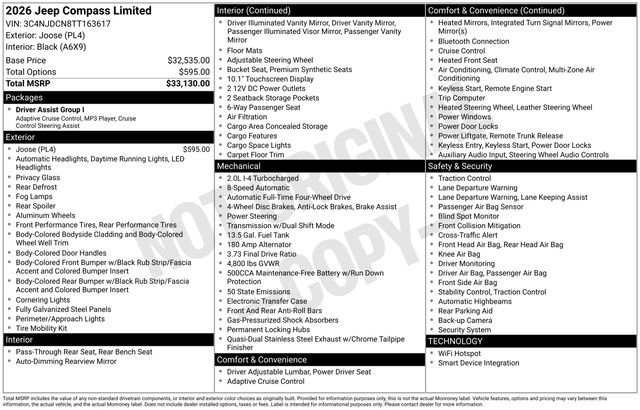 New 2026 Jeep Compass Limited image 32