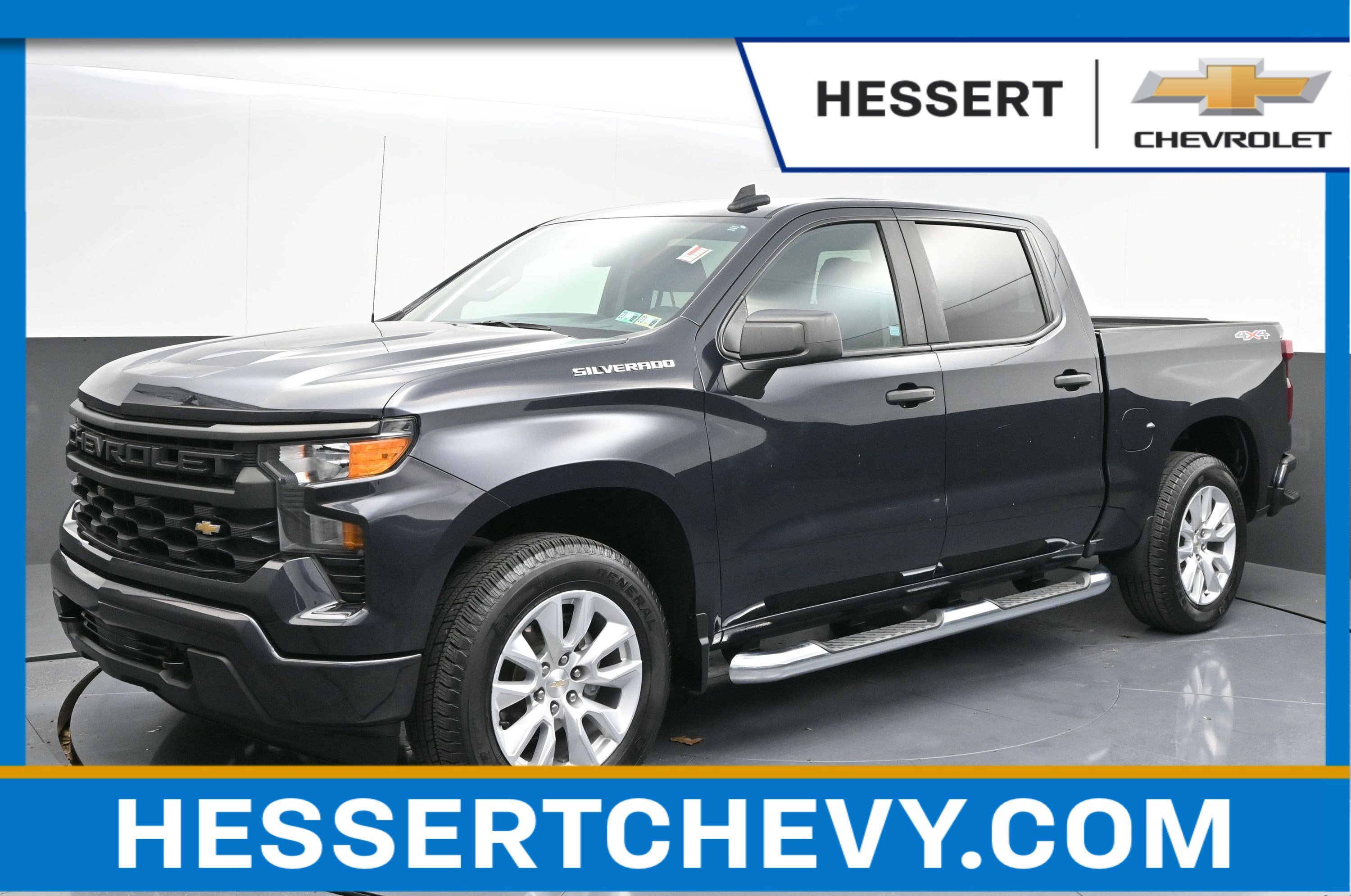 Certified 2023 Chevrolet Silverado 1500 Custom w/ LPO, Dark Essentials Package