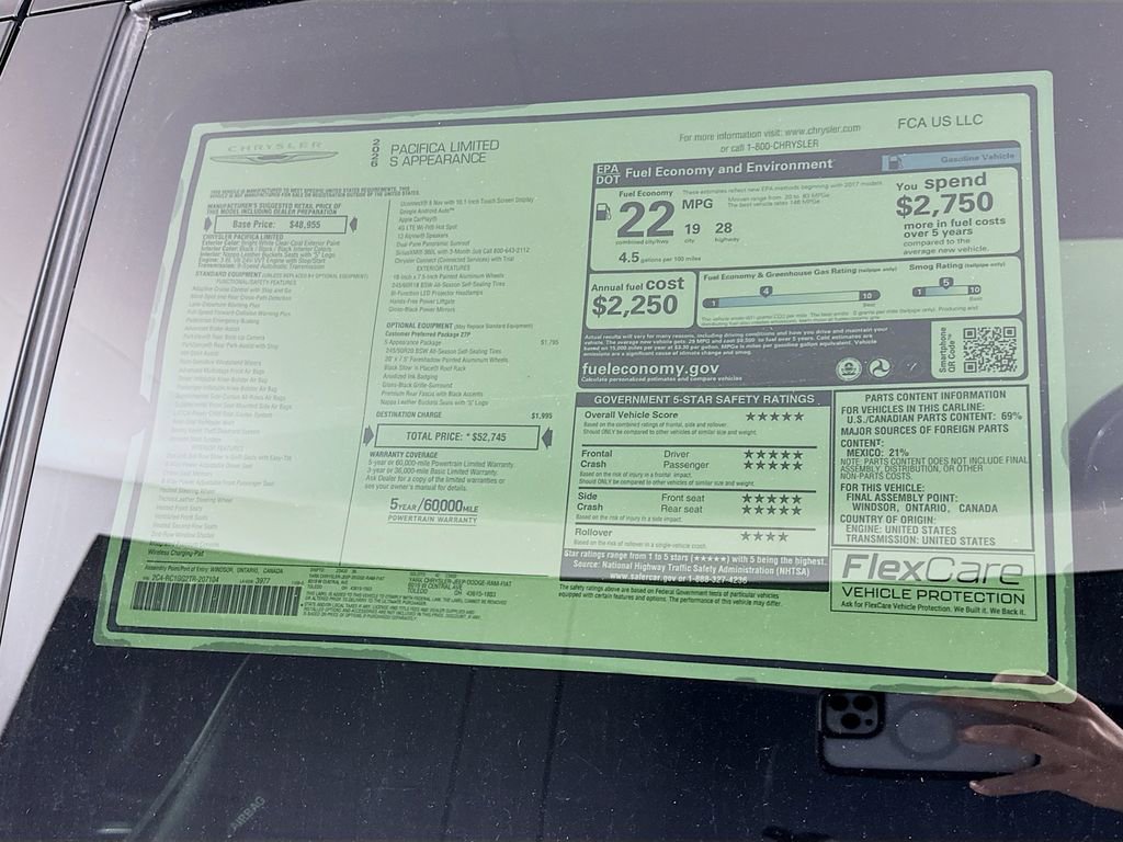 New 2026 Chrysler Pacifica Limited w/ S Appearance Package image 12