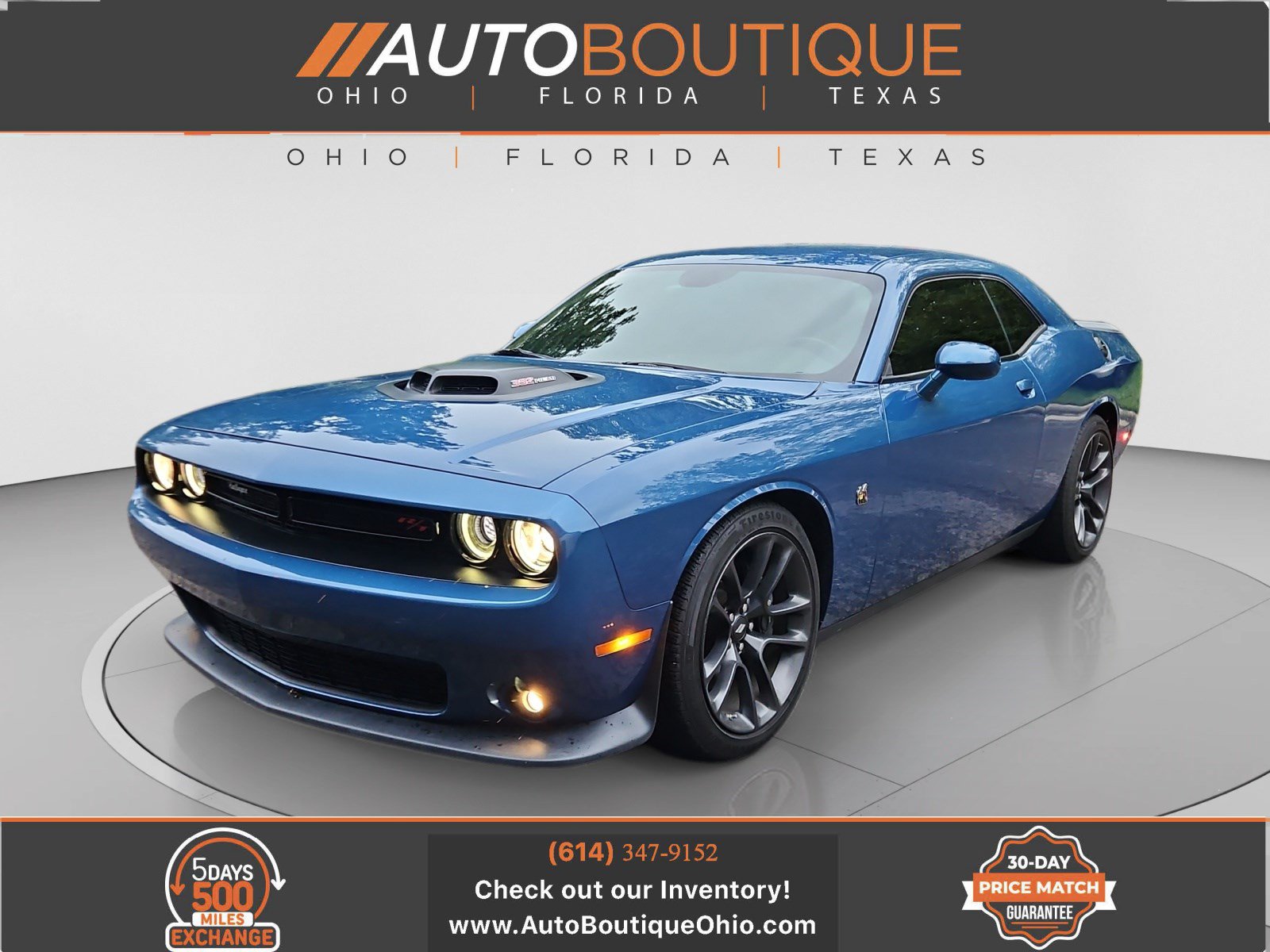Used 2021 Dodge Challenger R/T Scat Pack w/ Shaker Package RWD image 1