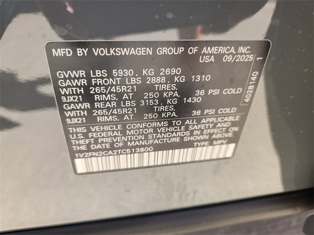 New 2026 Volkswagen Atlas SEL Premium R-Line image 10