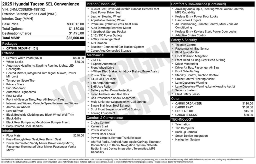 Certified 2025 Hyundai Tucson SEL FWD image 7