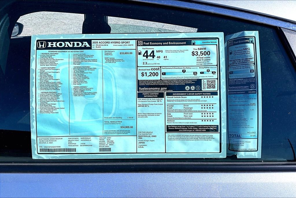 New 2025 Honda Accord Sport image 14