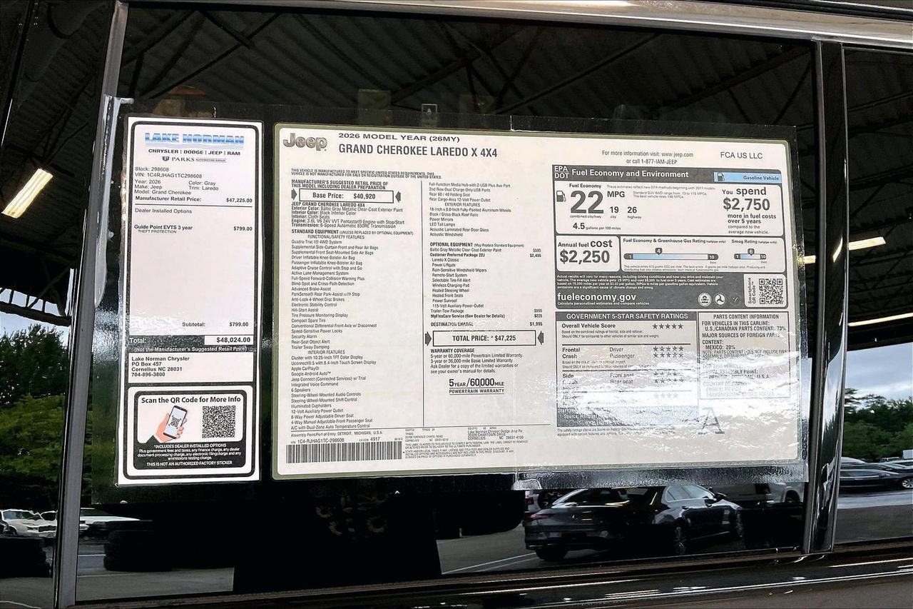 New 2026 Jeep Grand Cherokee Laredo X AWD/4WD image 36