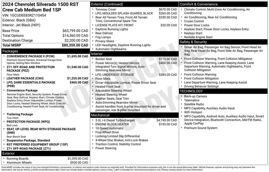 Used 2024 Chevrolet Silverado 1500 RST w/ Convenience Package II AWD/4WD image 17