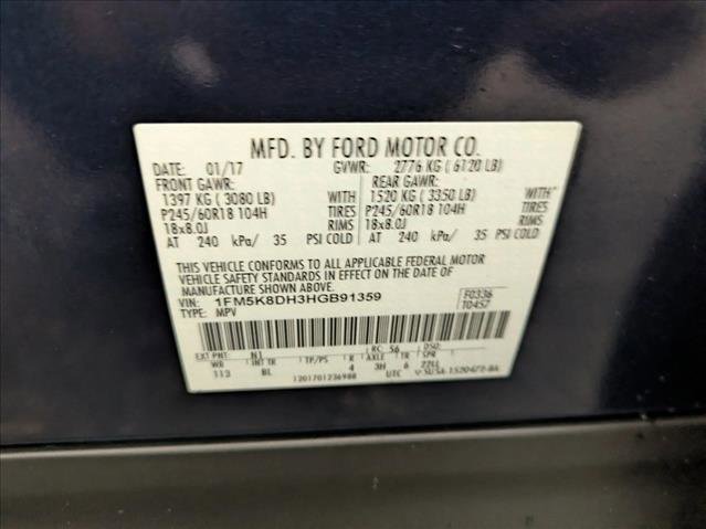 Used 2017 Ford Explorer XLT w/ Equipment Group 202A AWD/4WD image 12