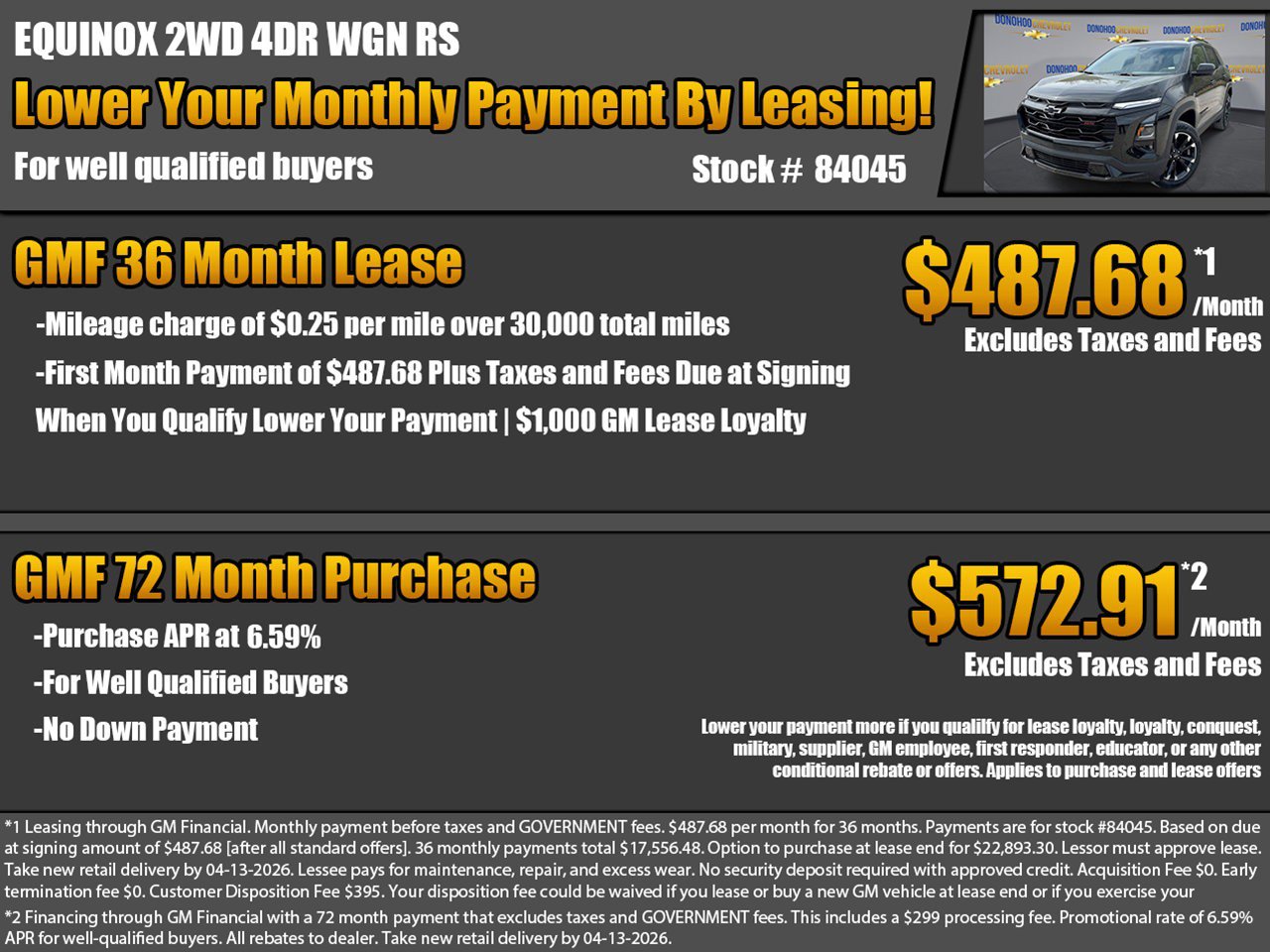 New 2026 Chevrolet Equinox RS w/ Convenience Package III image 2