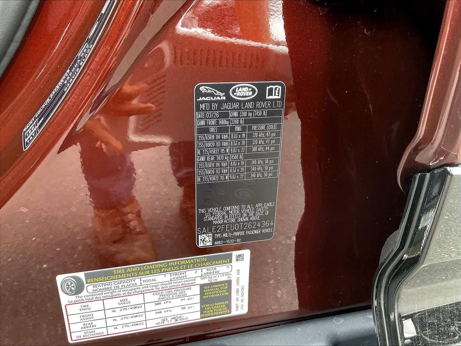 New 2026 Land Rover Defender 130 X-Dynamic SE AWD/4WD image 37