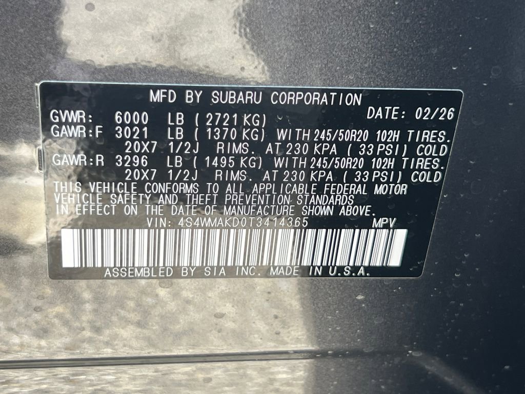 New 2026 Subaru Ascent Touring image 30