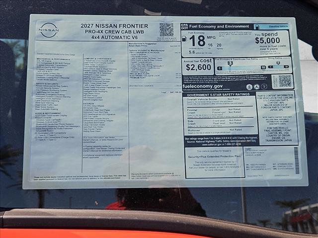 New 2027 Nissan Frontier PRO-4X AWD/4WD image 17