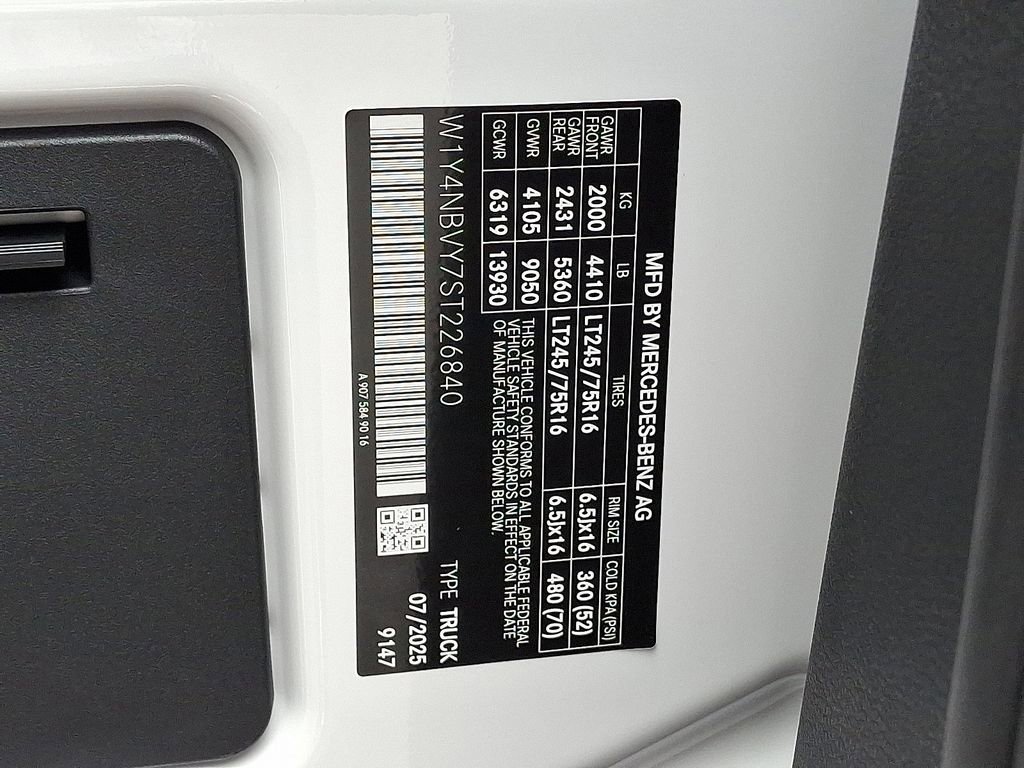 New 2025 Mercedes-Benz Sprinter 2500 image 17