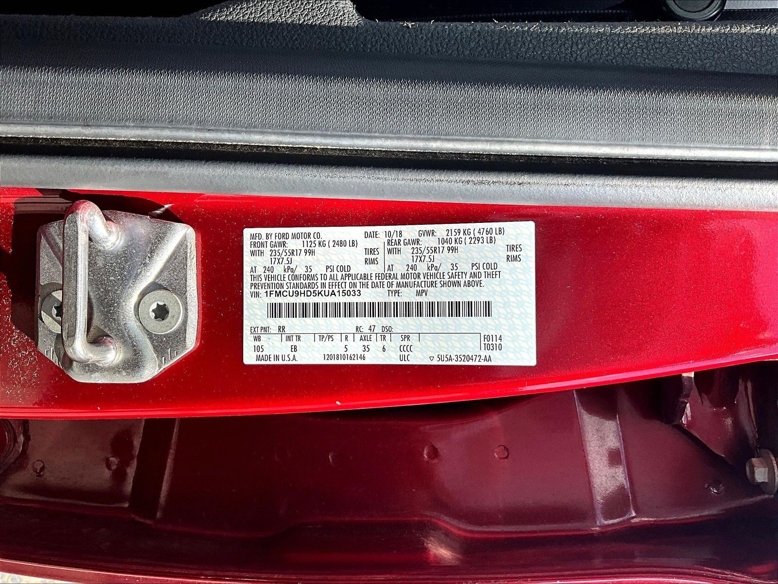 Used 2019 Ford Escape SEL AWD/4WD image 19