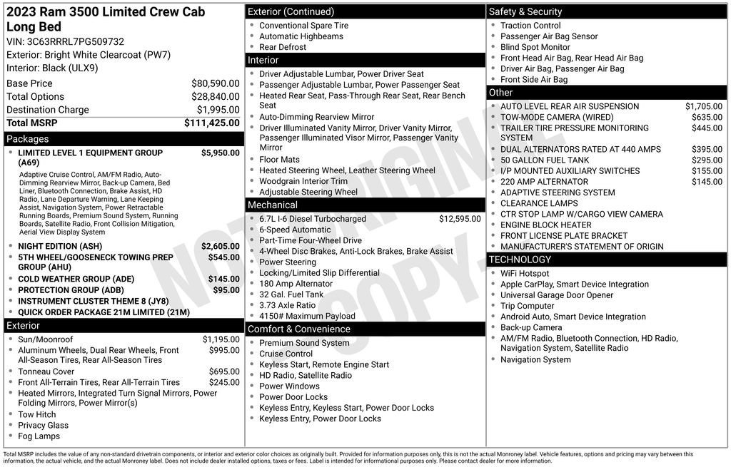 Certified 2023 RAM 3500 Limited image 39