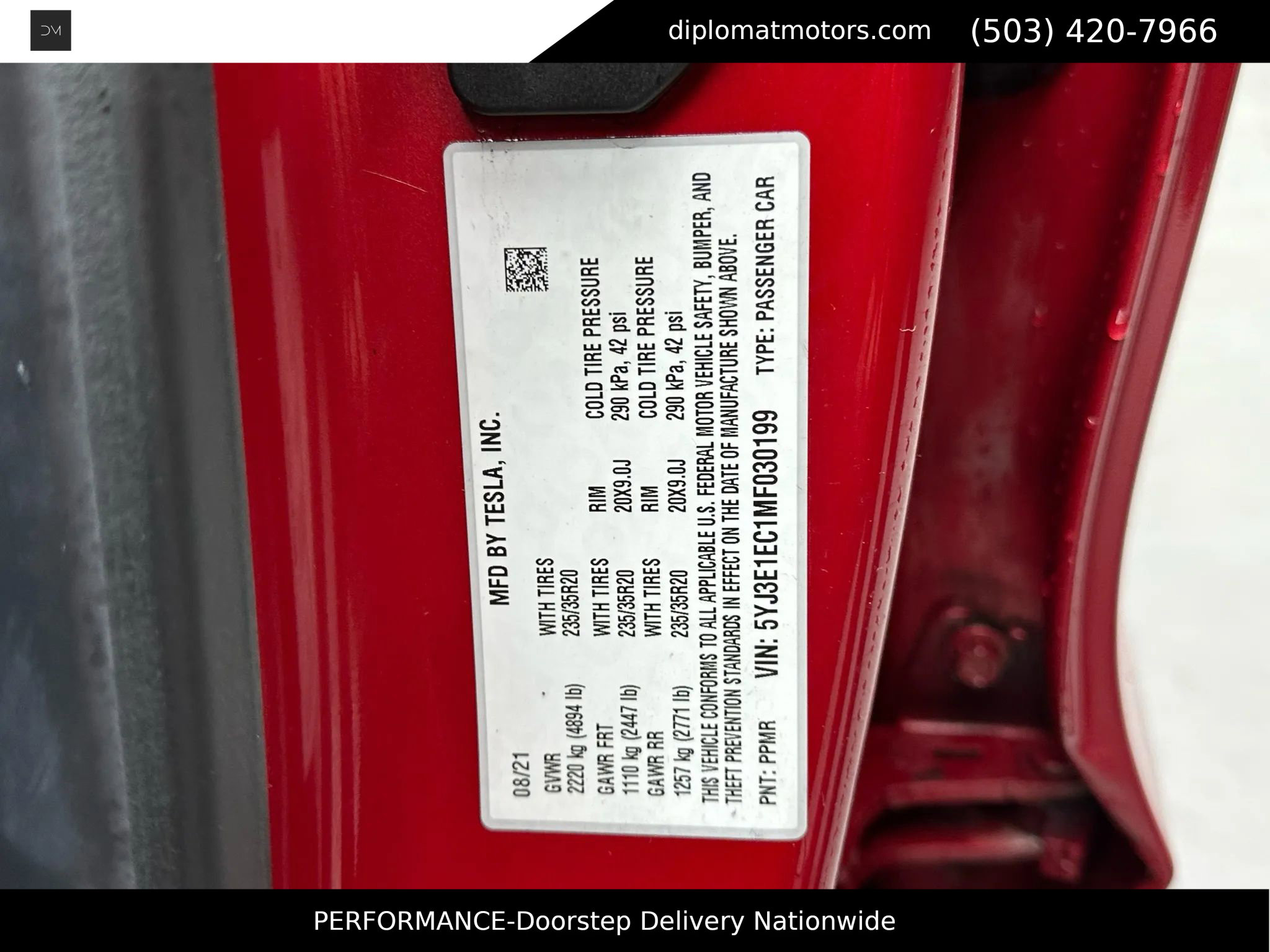 Used 2021 Tesla Model 3 Performance image 44