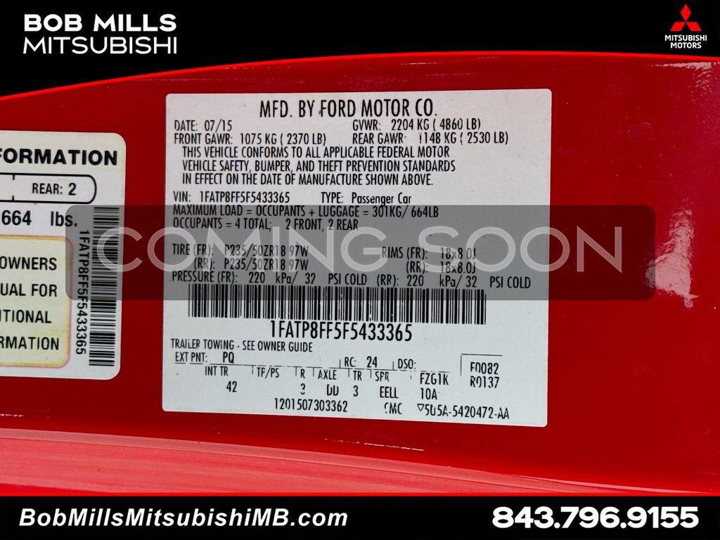 Used 2015 Ford Mustang GT Premium w/ Equipment Group 401A image 32