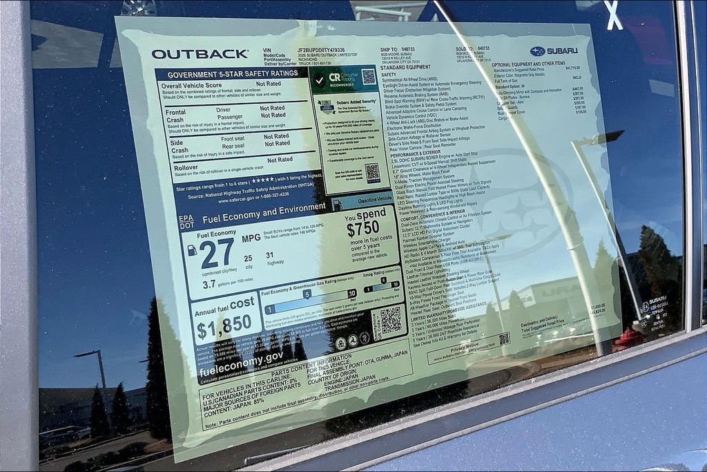 New 2026 Subaru Outback Limited image 14