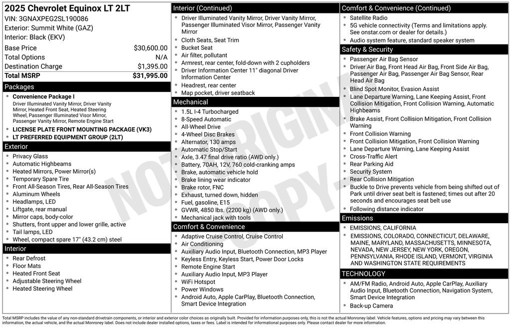 Used 2025 Chevrolet Equinox LT image 6