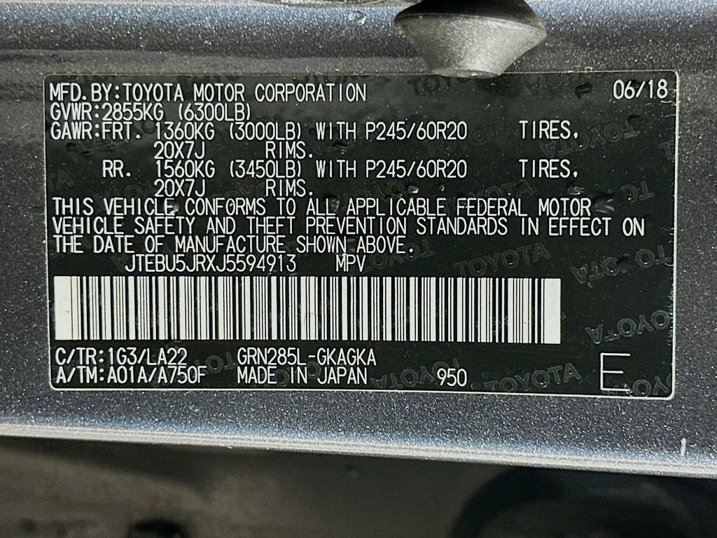 Used 2018 Toyota 4Runner Limited AWD/4WD image 32