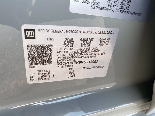 Certified 2024 Chevrolet Silverado 1500 LT AWD/4WD image 24
