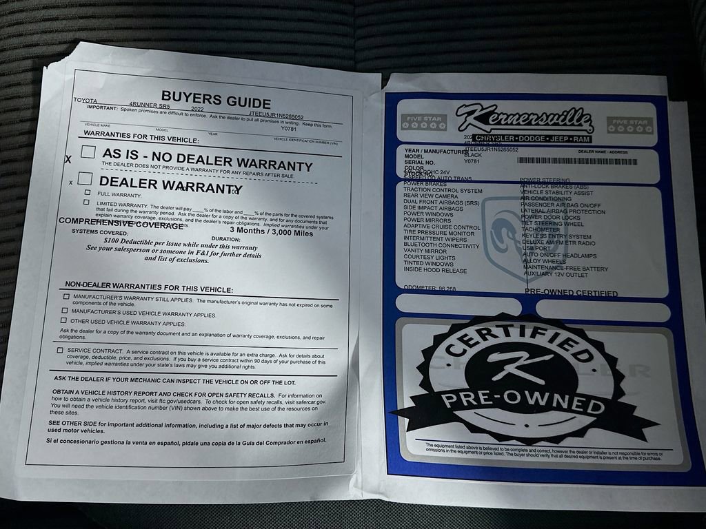 Used 2022 Toyota 4Runner SR5 RWD image 34