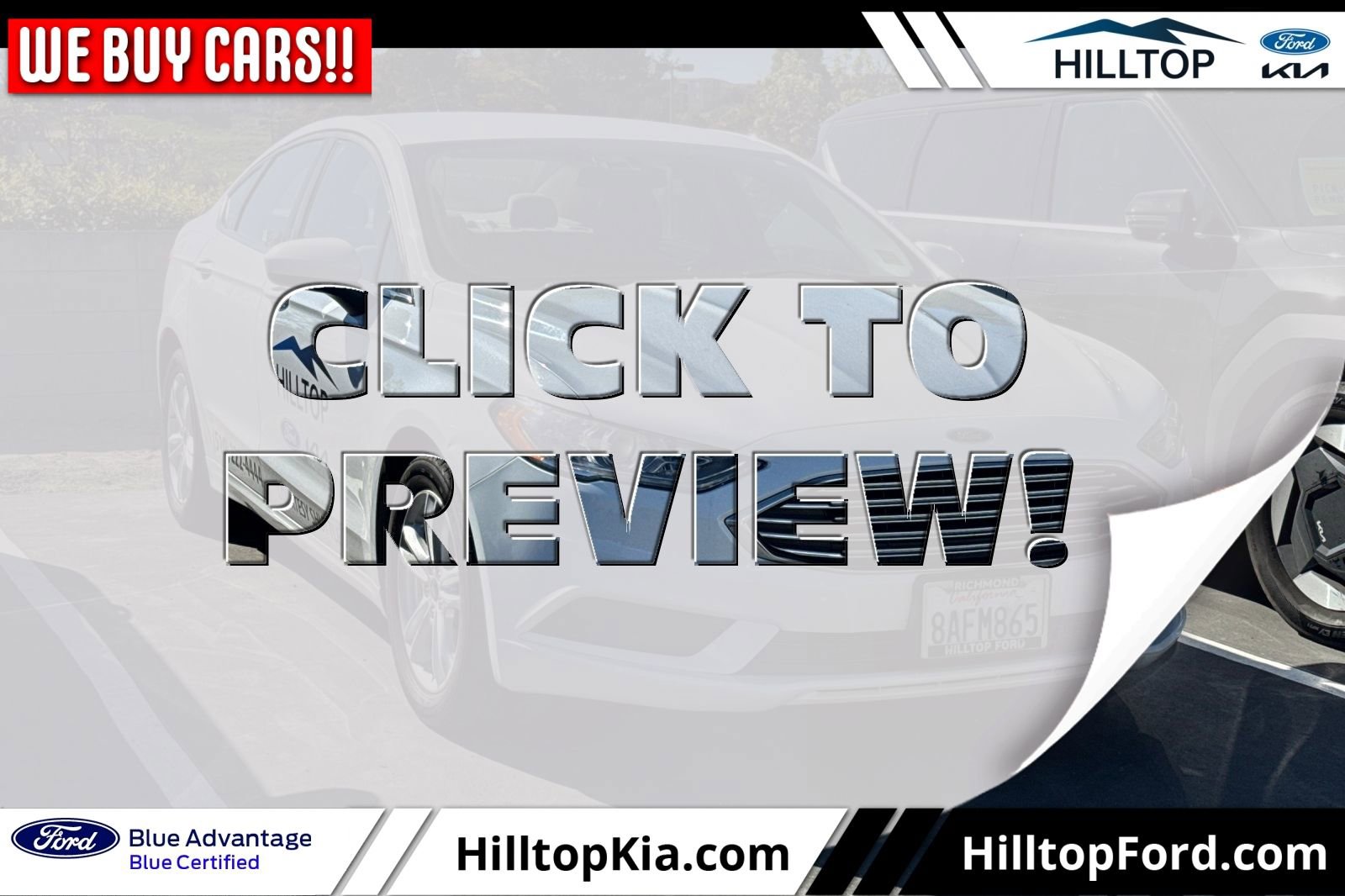 Certified 2018 Ford Fusion SE