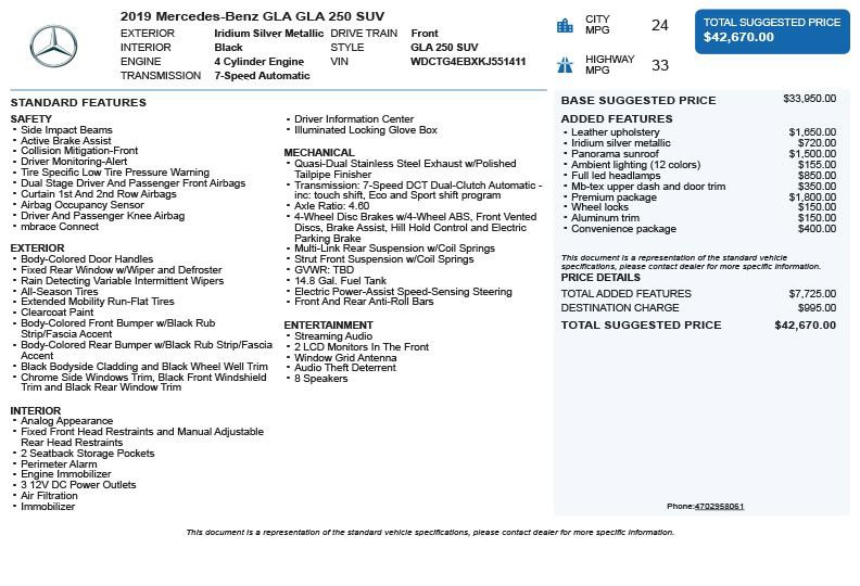 Used 2019 Mercedes-Benz GLA 250 image 3