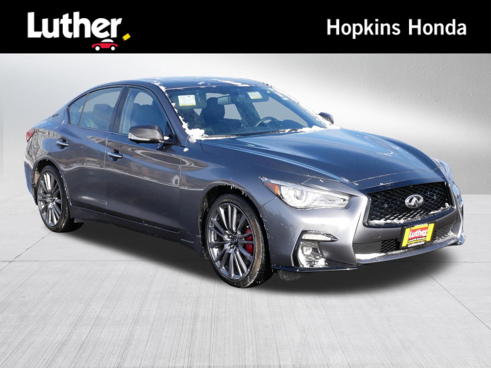 Used 2023 INFINITI Q50 Red Sport 400 w/ Carbon Fiber Package image 1
