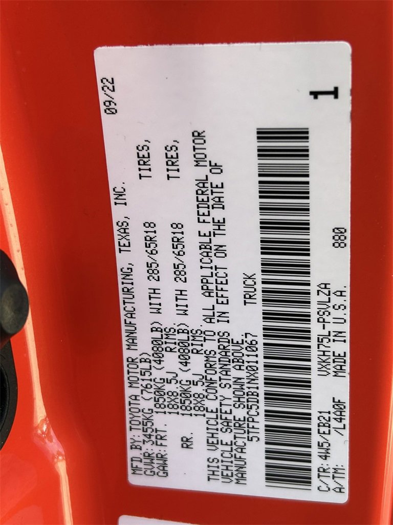 Used 2022 Toyota Tundra TRD Pro w/ TRD Pro Tow Package image 32