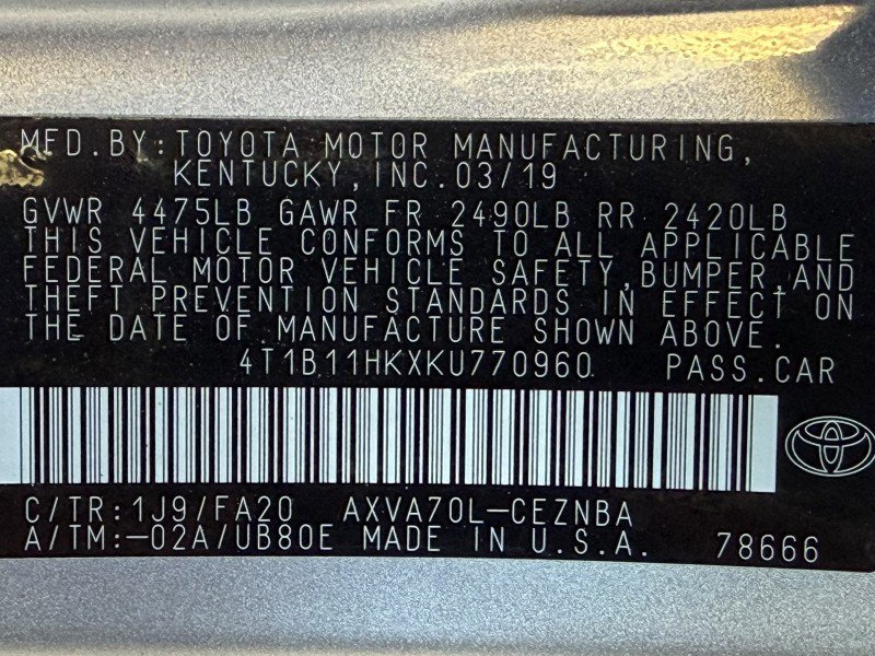 Used 2019 Toyota Camry LE image 33