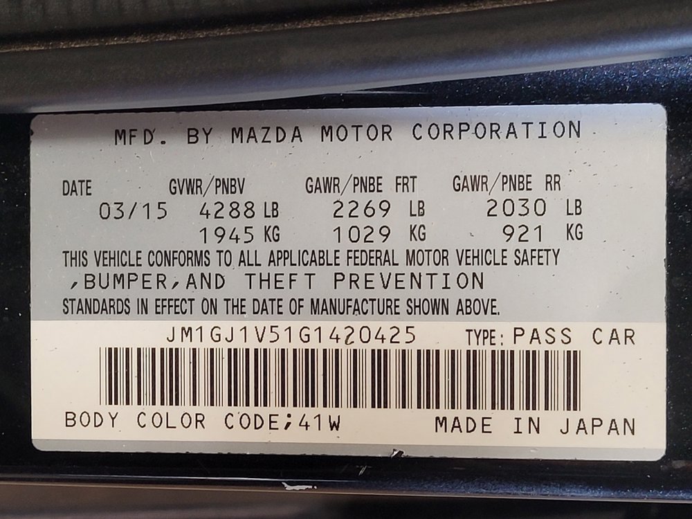 Used 2016 MAZDA MAZDA6 Touring FWD image 33
