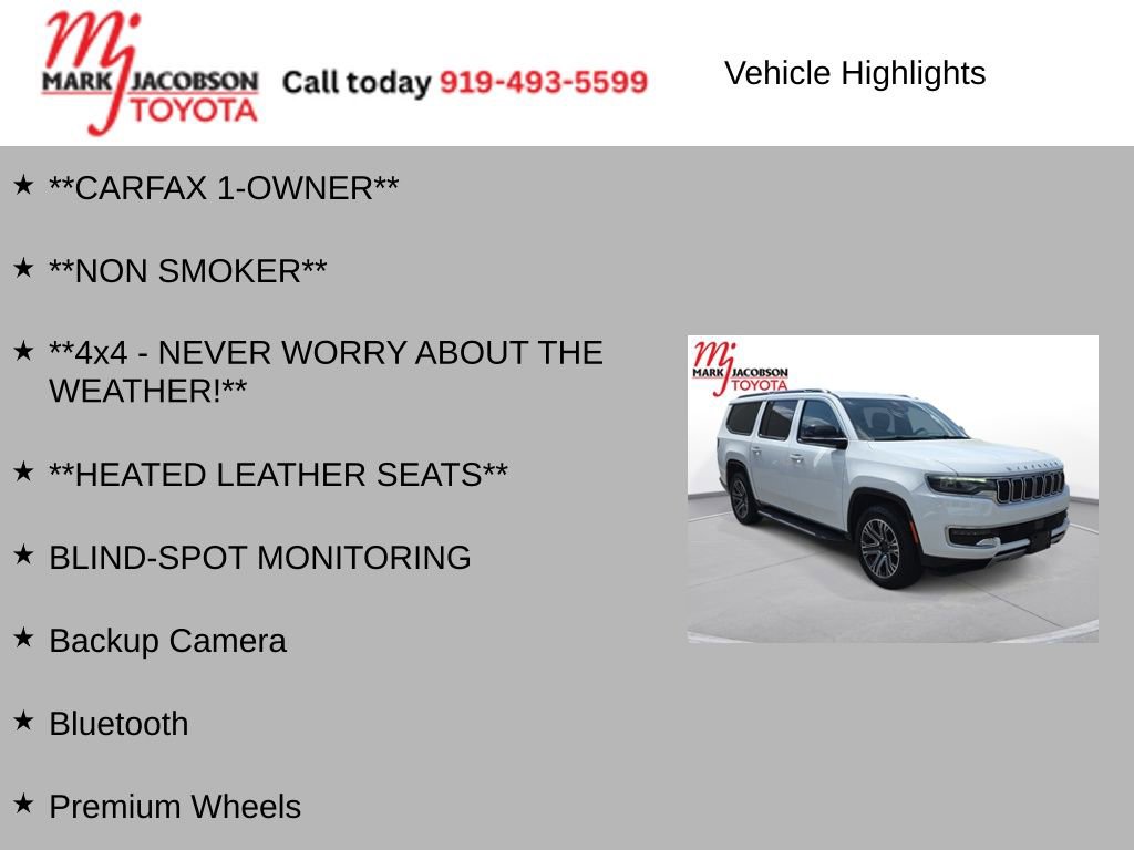 Used 2024 Jeep Wagoneer L Series II w/ Flexible Seating Group image 6