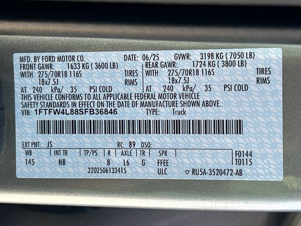 Used 2025 Ford F150 Tremor w/ Equipment Group 402A High AWD/4WD image 32
