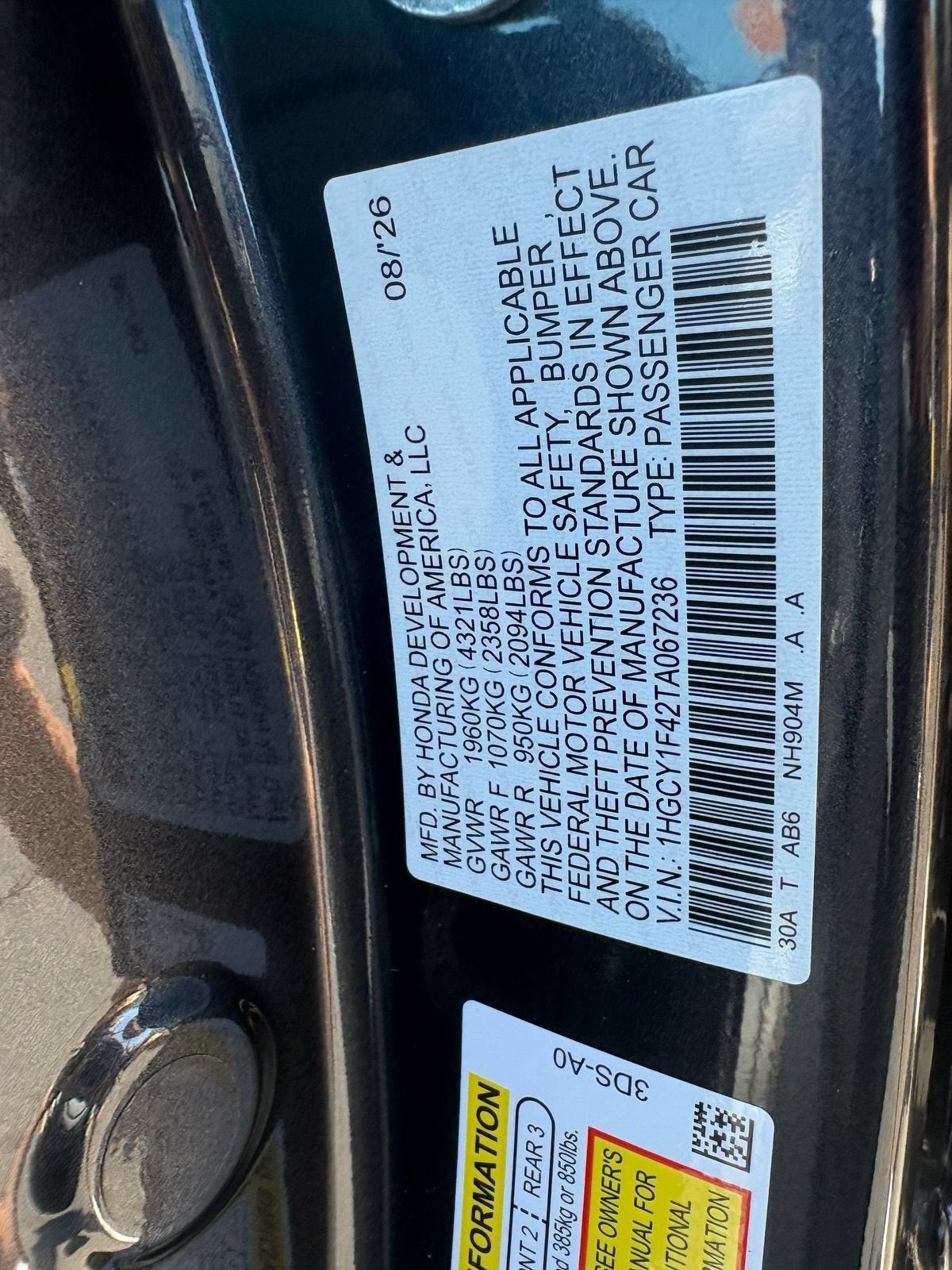 New 2026 Honda Accord SE image 32