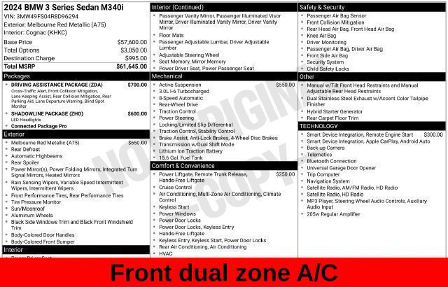 Used 2024 BMW M340i w/ Driving Assistance Package RWD image 35