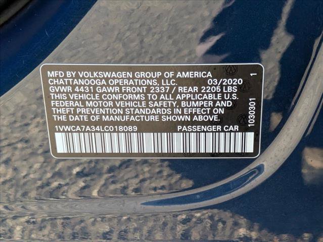 Used 2020 Volkswagen Passat 2.0T SEL FWD image 21