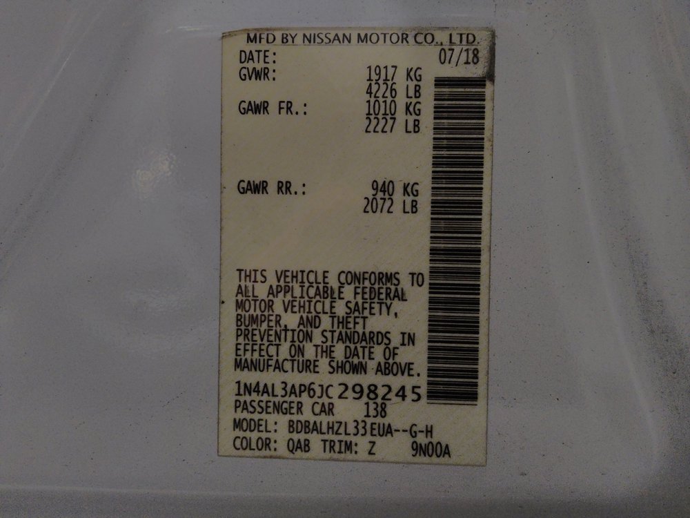 Used 2018 Nissan Altima 2.5 SR w/ SR Special Edition image 33