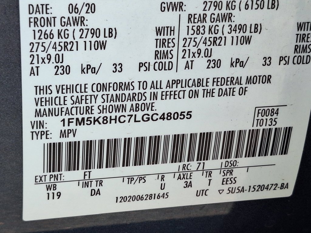 Used 2020 Ford Explorer Platinum w/ Premium Technology Package AWD/4WD image 34
