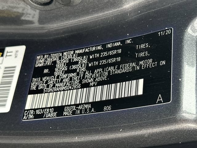 Certified 2021 Toyota Highlander XLE FWD image 31
