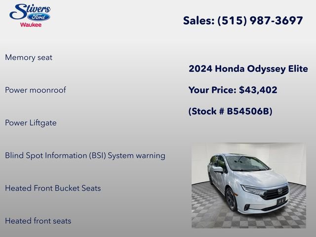 Used 2024 Honda Odyssey Elite image 15