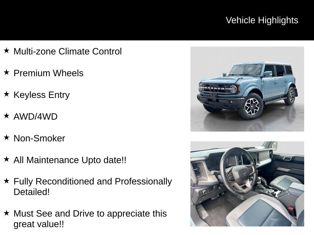 Certified 2023 Ford Bronco Outer Banks AWD/4WD image 22