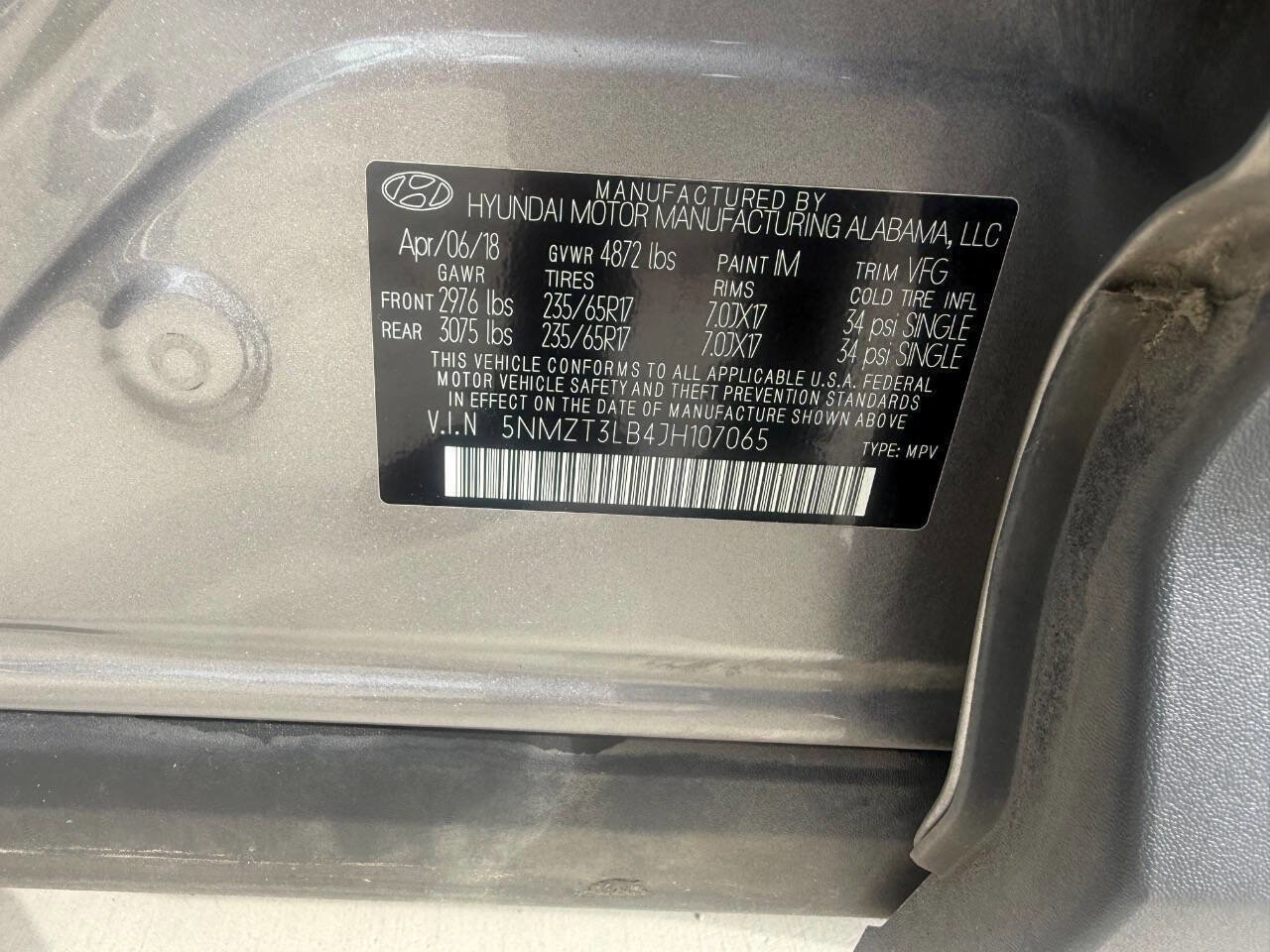 Used 2018 Hyundai Santa Fe Sport w/ Cargo Package FWD image 31