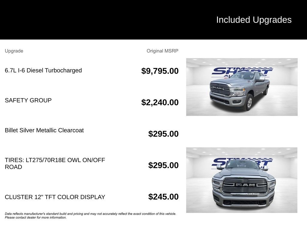 Used 2024 RAM 2500 Laramie w/ Safety Group image 2