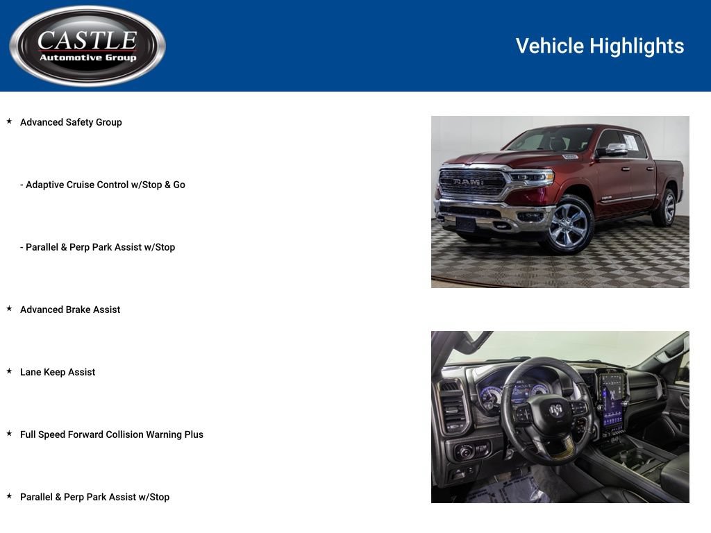 Used 2019 RAM 1500 Limited w/ Advanced Safety Group AWD/4WD image 8