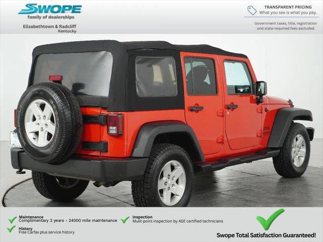 Certified 2017 Jeep Wrangler Unlimited Sport w/ Quick Order Package 24S AWD/4WD image 3