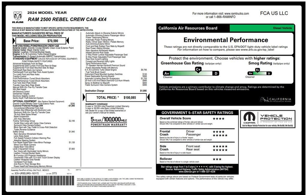 Used 2024 RAM 2500 Rebel w/ Safety Group AWD/4WD image 5