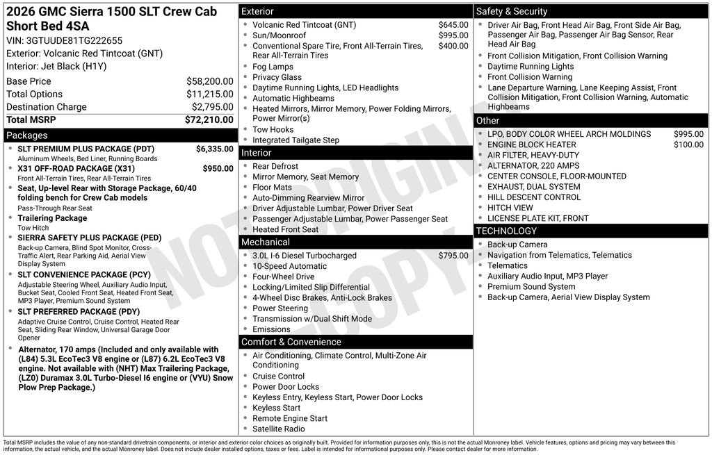 New 2026 GMC Sierra 1500 SLT w/ SLT Premium Plus Package image 53