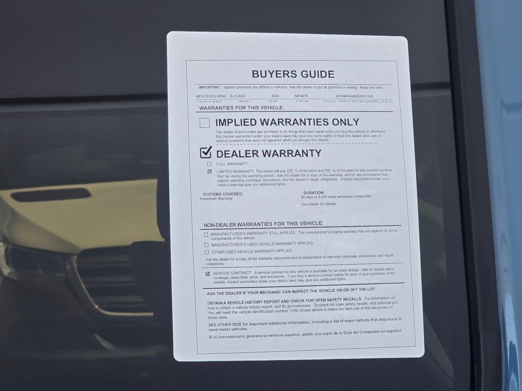 Used 2025 Mercedes-Benz G 63 AMG 4MATIC image 51